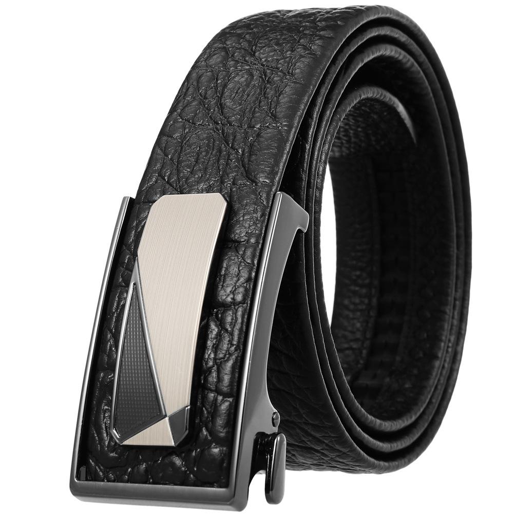 Lot de 3 ceintures Business World en cuir de vachette avec boucle intérieure pour homme (LY36-33033-5)