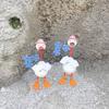 Funny Duck Figurine Ornaments Decors Duck Statue Craft Succulents Decorations Sculpture for Home Garden Outdoor