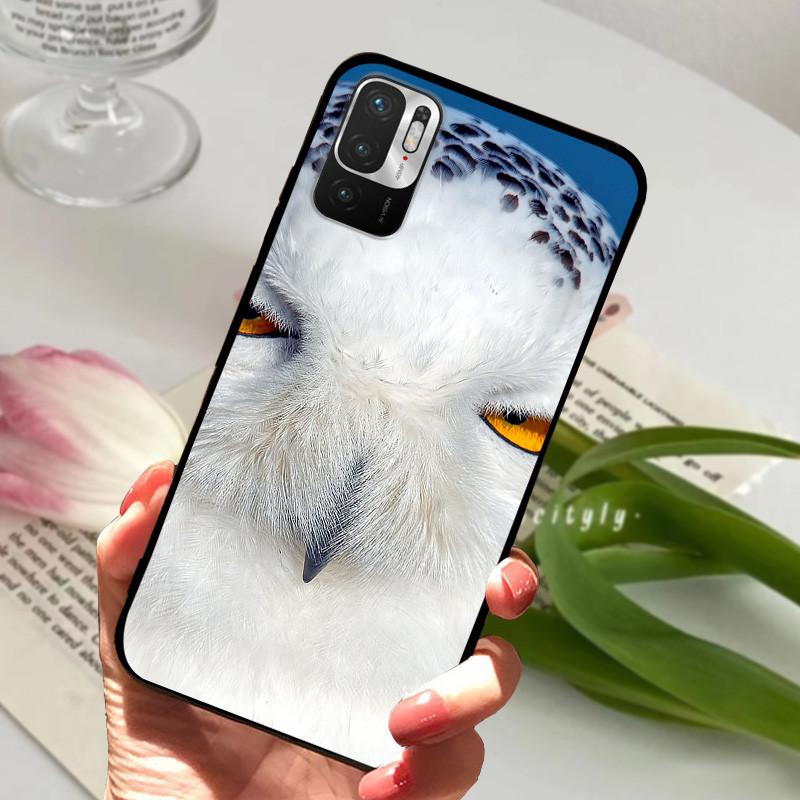 Für Redmi Note 10 5G Hülle M2103K19C Tier Silikon Weiches TPU Handyhüllen Für Xiaomi Poco M3 Pro 5G Stoßfest Bumper Fundas
