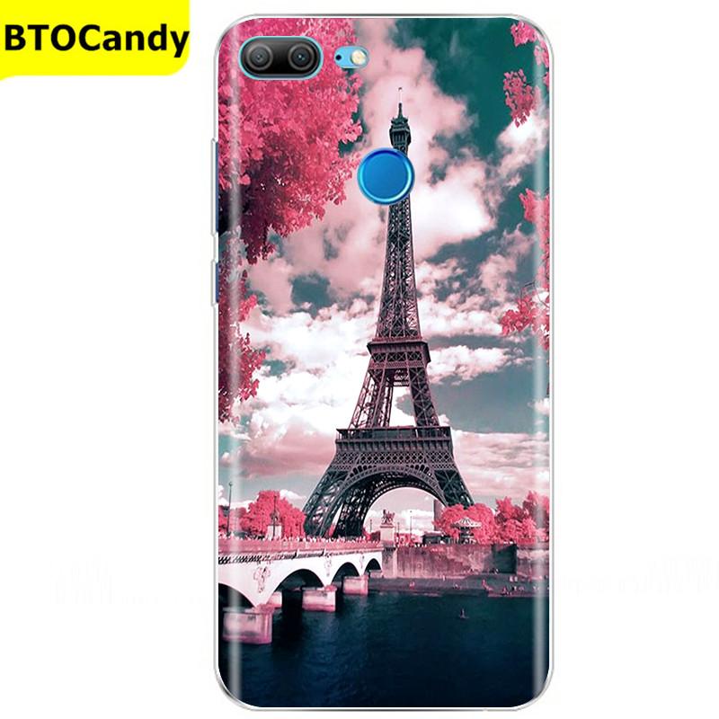 Etui For Honor 9 Lite Etui Kwiat Miękki Silikon Couqe Etui na Telefon Huawei Honor 9 Lite Etui Na Tył Honor9 9lite Coque Funda