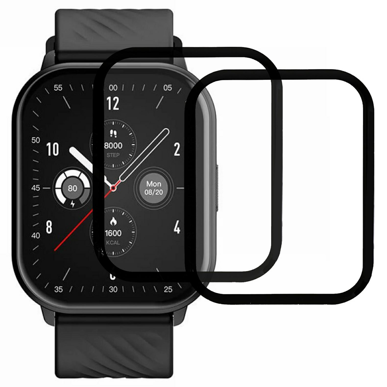 

2Pcs/Pack For Zeblaze GTS 3 Watch Screen Protector HD Clear PMMA Film (Black Edge) A