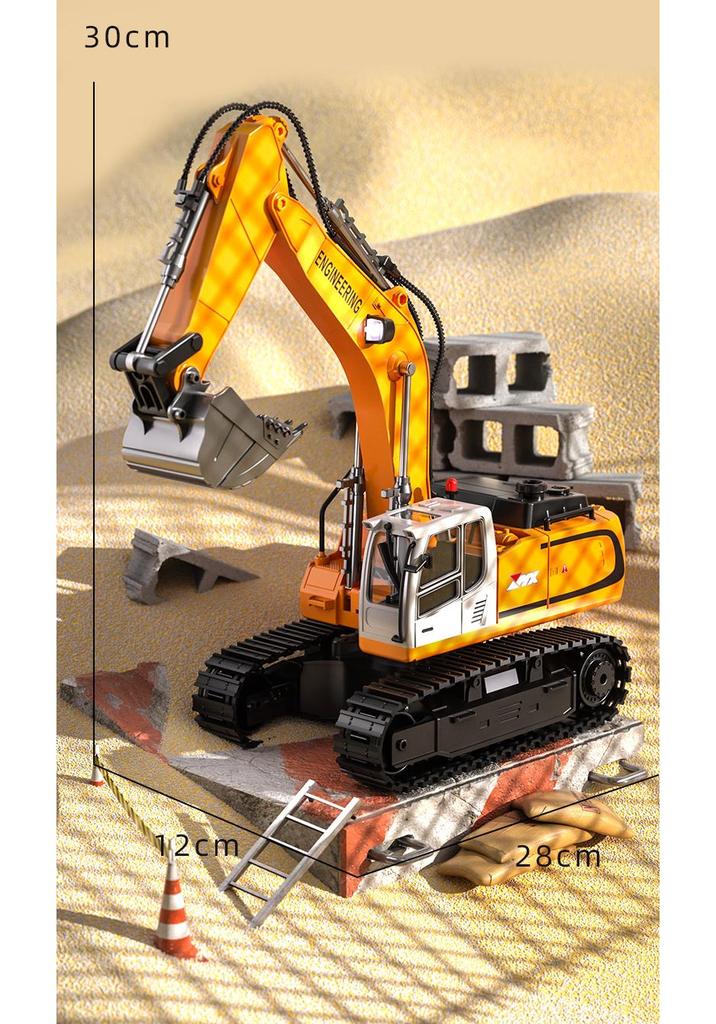 Large Remote Control Alloy Excavator Toy for Kids