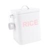 Space Saving Sealed Rice Container Airtight Flour Canister Pet Food Storage Jar with Lid Baking Supplies Organizer