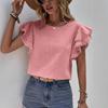Travel New Women'S Retro Printed Shirt Casual Spring And Summer Breathable Cool Sexy Daily Date Short Sleeved T-Shirt Top