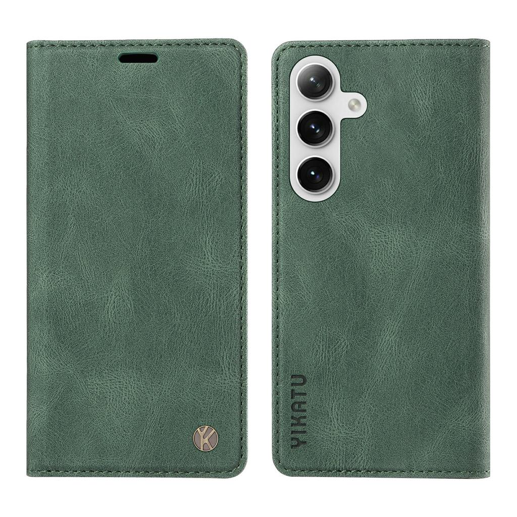 YIKATU YK-004 For Samsung Galaxy S25/S24 Case Wallet Leather Magnetic Clasp Phone Cover