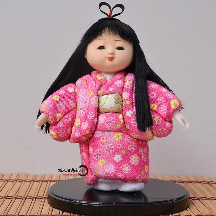 Retro Japanese geisha Doll Action figures Kimono Statue Figurines Ornaments for Home Room Hotel Desk Cabinets Decor Crafts Gift