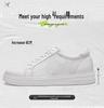Autumn Plus Size Men's Height-Boosting Leather Sneakers (6CM) - Fashionable White Casual Shoes
