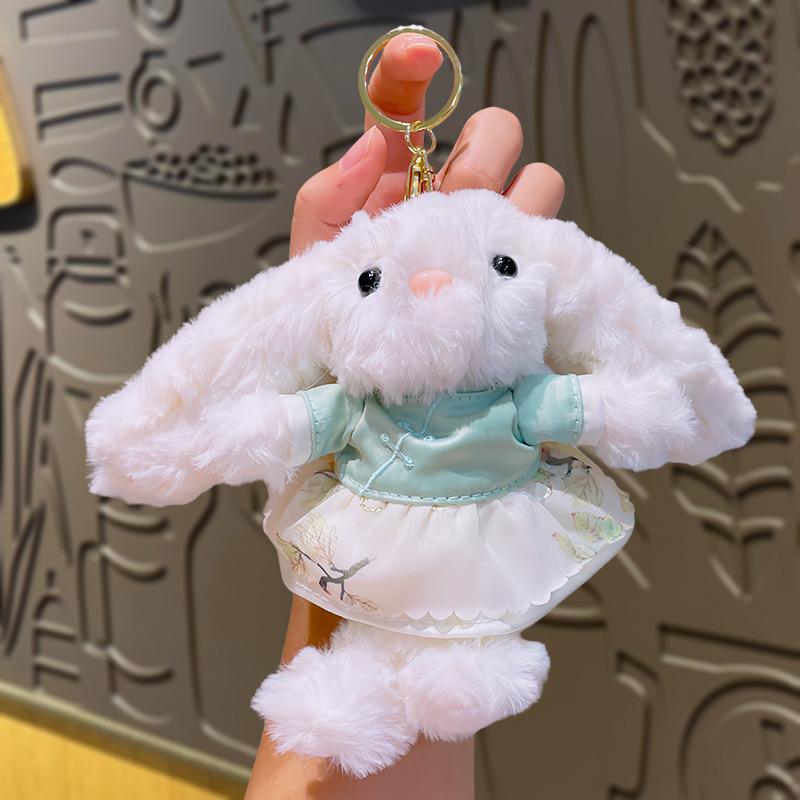 Cheongsam, Little Rabbit, Plush Toy, Keychain, Pendant, Bag, Pendant, Doll