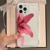Realistic Lily Flower Print Clear Phone Case For iPhone 16E 16 15 14 13 12 11 Pro Max XS XR X 7 8 15 16 Plus SE Shockproof Cover