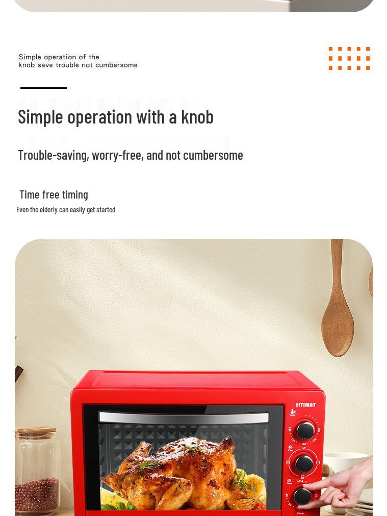 Large Capacity Multifunctional Electric Double Layer Baking Oven