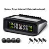 Solar Tire Pressure Detector Car Wireless Tire Pressure Monitor Monitoring System Waterproof with 4