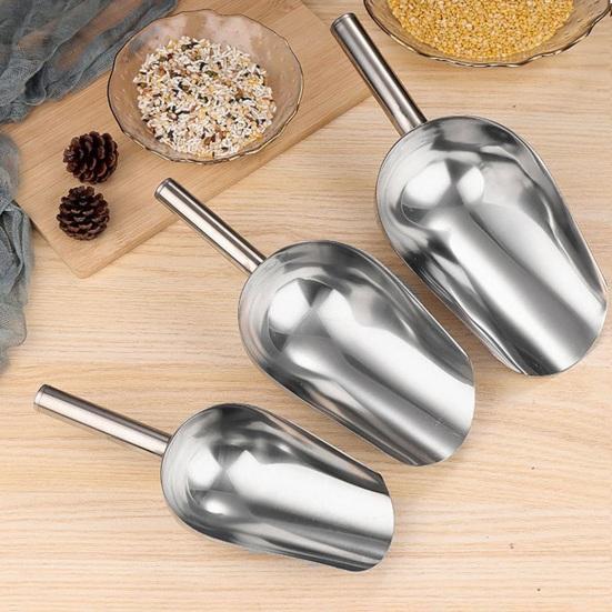 Stainless Steel Ice Scoop  Multipurpose Metal Ice Scoop for Ice Machine