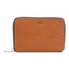 Margo II Bifold Wallet with Round Genuine Medium Size 02 Men's Zipper, Leather, Wallet, Brown, (Product Code 780614)