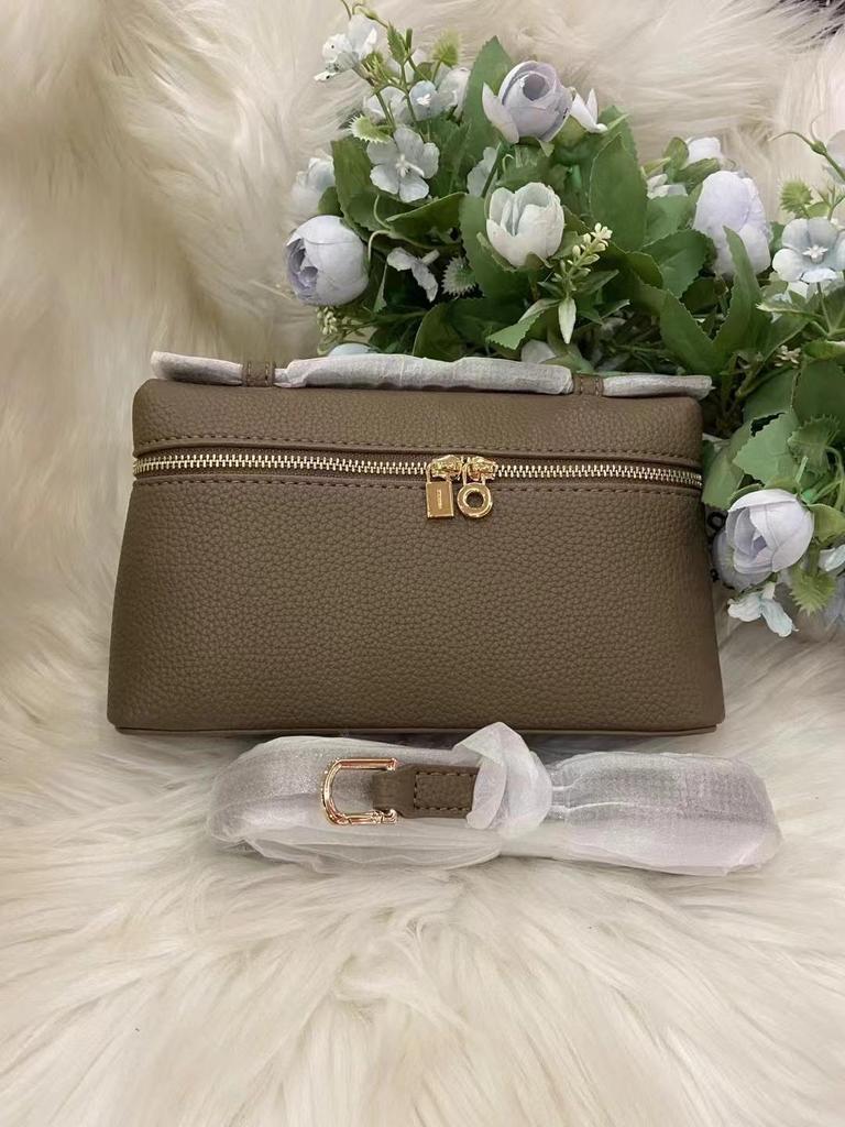 LP19 Złoty Lunchbox Torba Crossbody - Modna Jesień/Zima 2025 Torba na Ramię w Stylu Hong Kongu