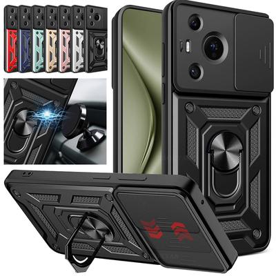 Armor Case for Huawei Pura 70 Ultra P70 Pro Cover Lens Protection with Ring Magnetic Holder Business Full Protection Cover