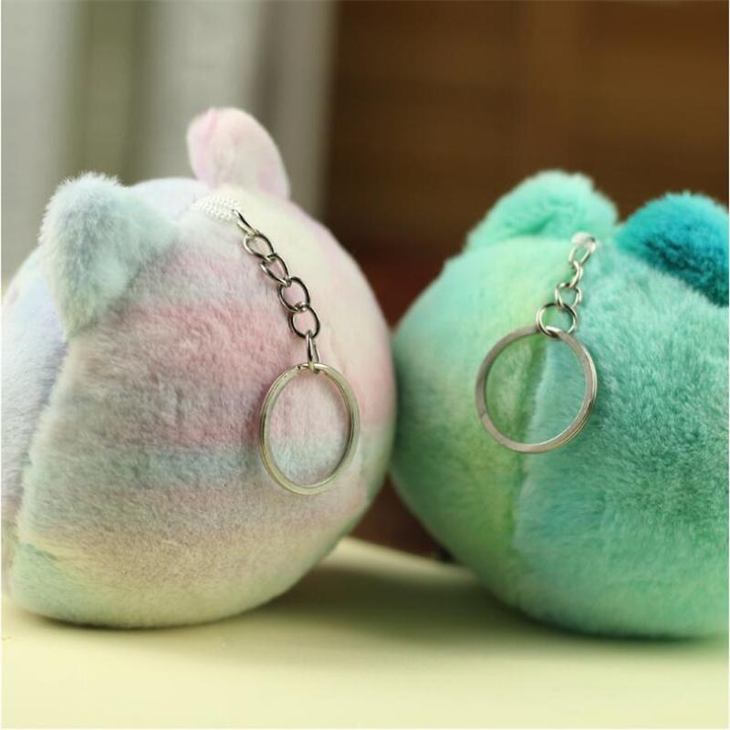 12cm Creative Cartoon Cat Plush Toys Bag Pendant Mini Stuffed Animal Doll Keychain Ornaments for Girls Gifts
