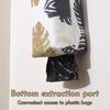 2-Pack Plastic Bag Holder, Wall Mounted Grocery Bag Holder with Multicolor Flower Canvas, Reble Garbage Dispenser for Kitchen,Storage