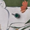 Серебряная подвеска с агатом 1.017ct, фианитами (2208235)