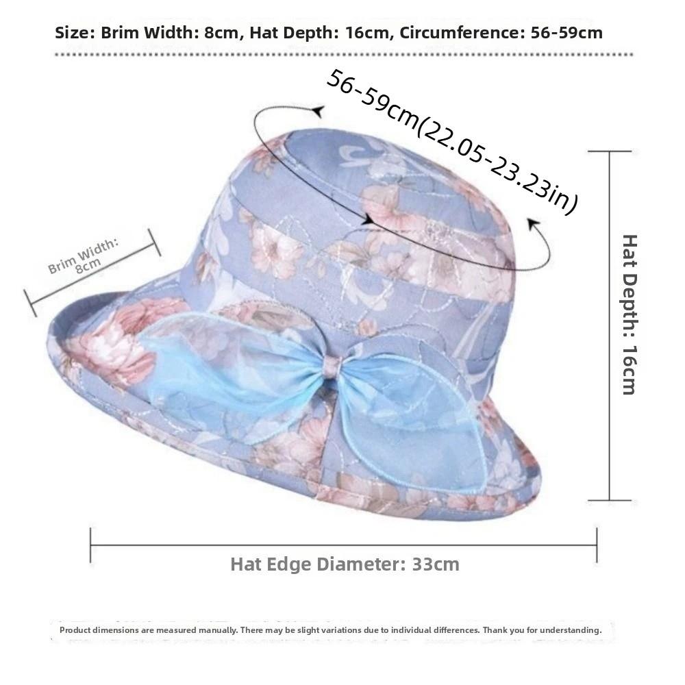Trendy Bow Design Women's Sun Hat Wide Brim UV Protection Beach Hat Lightweight Breathable Fisherman's Hat Summer Outdoor