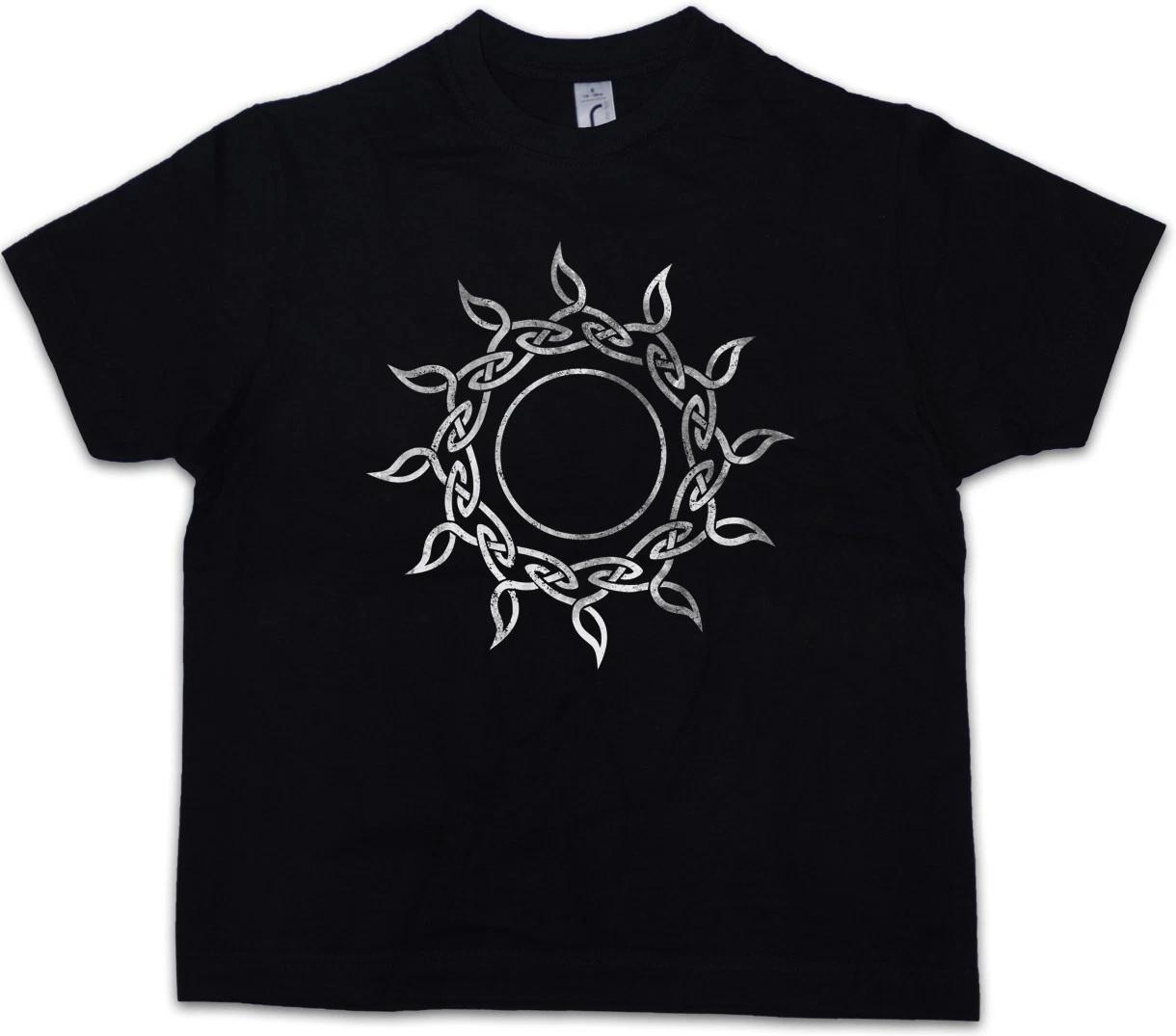 CELTIC SUN Kids Boys T-Shirt Cross Celts Religion Symbol Sign Culture Tattoo 130