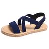 Lightweight Soft-soled Sandals Women's Summer Flat-soled Student Sandals Women's Round Head Breathable Beach Sandals