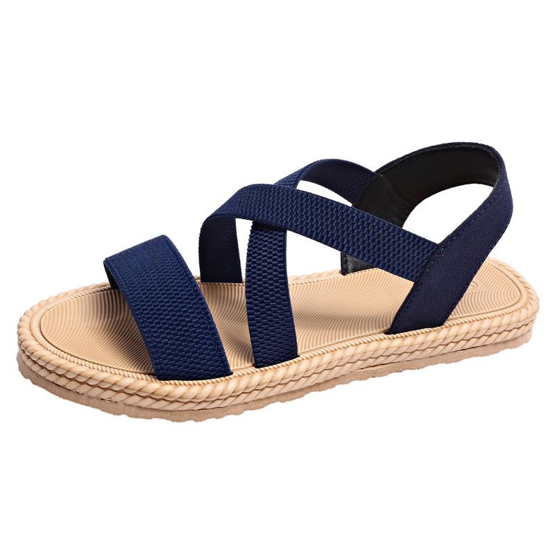Lightweight Soft-soled Sandals Women's Summer Flat-soled Student Sandals Women's Round Head Breathable Beach Sandals