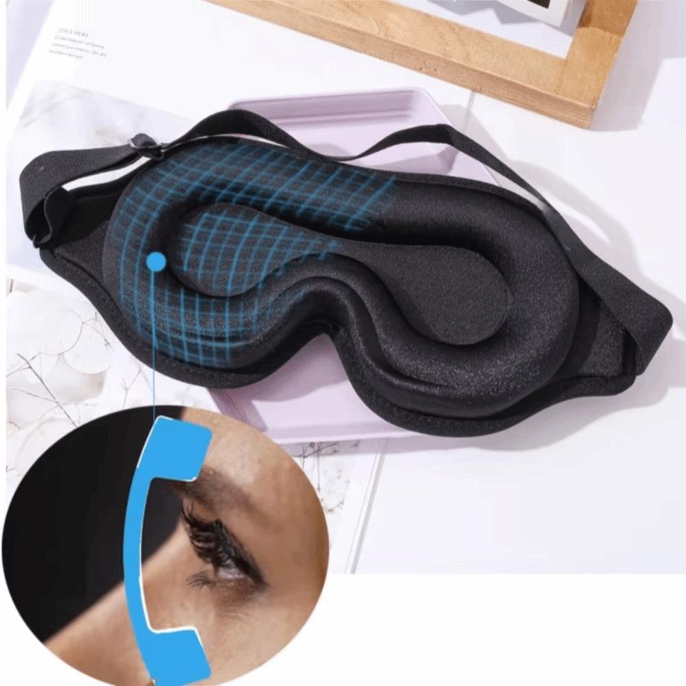 Soft Blockout Light Eye Cover Breathable Sleeping Aid Eye Mask Sleeping Eyeshade  Airplane