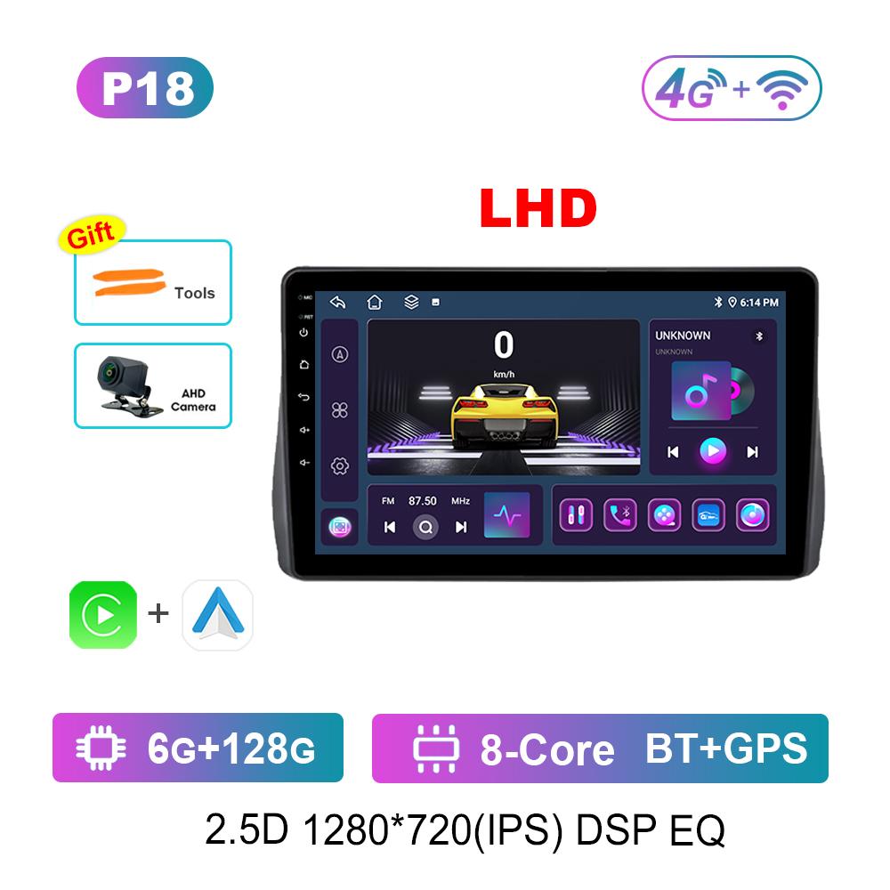 Android Car Radio Multimedia Video Player for Toyota Wish 2 2009 - 2017 GPS Navigation Left Hand Drvie DSP Stereo 4G WiFi