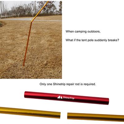 4pcs Rod Mending Pipe Aluminum Alloy Mending Pipe Camping Lengthen 13cm Lightweight for Hiking Awning Kit Tent Accessories