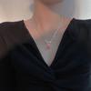 Korean Style s925 Sterling Silver Strawberry Crystal Women's Choker - Simple, Retro Mori for Autumn/Winter Sweaters