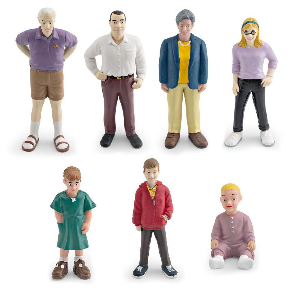 Pretend Play Miniature People Model Hand Painted People Action Figure  Collectible