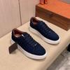 Classic Business Men Leather Casual Shoes Flats Skateboard Shoes Print Lace-up Comfortable Man Non Slip Sneakers Zapatos Hombre