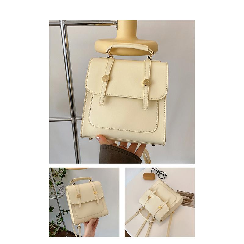 Leisure Vintage Commute Square Backpack Simple Women's Handbag Crossbody Bag Women Gift Single-shoulder Bag