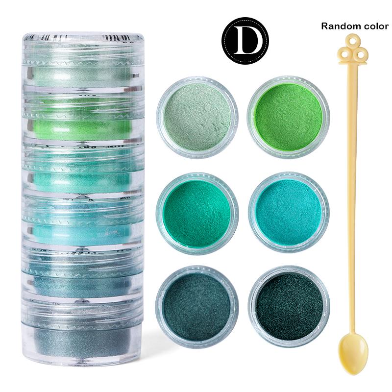 6 Colors/Set Pearlescent Mica Powder Resin Pigment Powder Epoxy Resin Mold Colorant Dye for DIY Epoxy Resin Jewelry Accessories