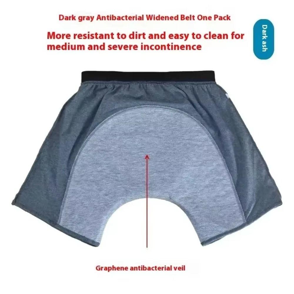 Leak-Proof Washable Diaper Elastic Absorbent Briefs Easy Wear Incontinence Underwear Elderly Care