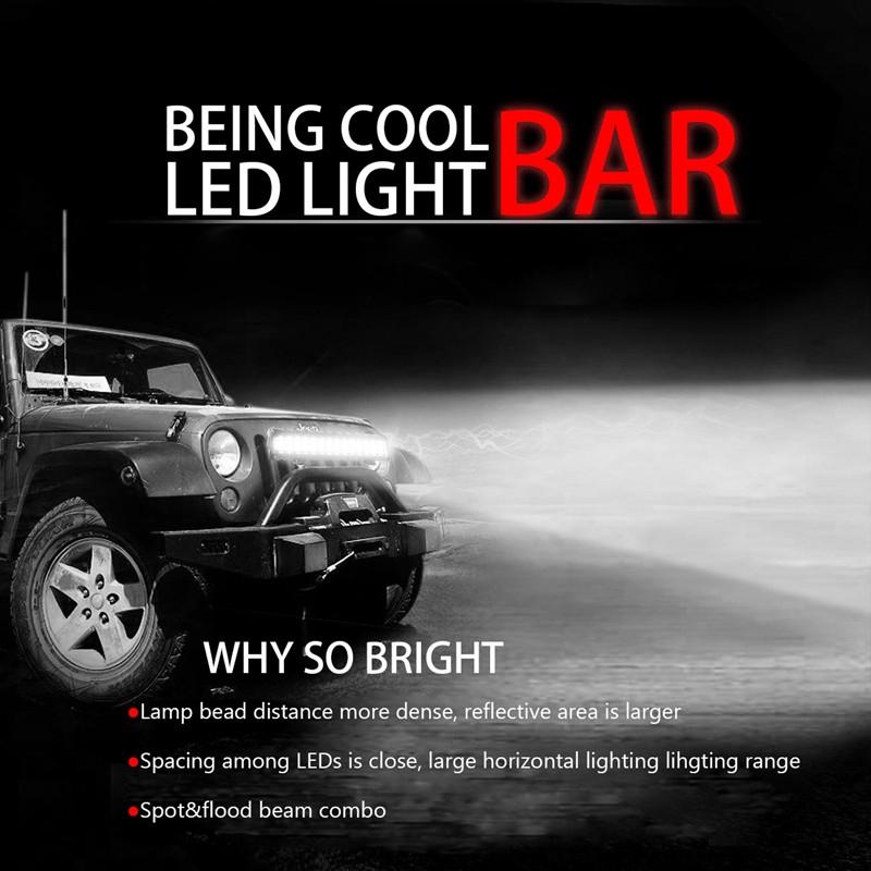42inches LED light bar 1080W Led Work Light 198LED 12v 24v Spot Flood Combo LED Bar Offroad for Truck 4x4 4WD ATV Barra
