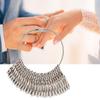 Clear Reading Ring Sizer Silver Measuring Tool Precision Ring Mandrel  Ring Measurement