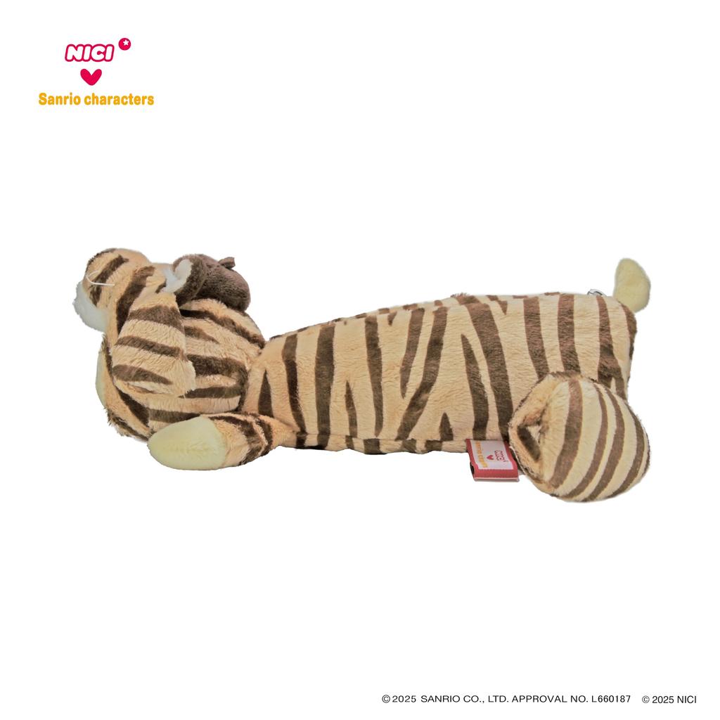 NICI x Sanrio Characters Figure Pouch Pompompurin x Tiger