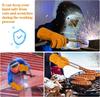 Heat-proof Welding Work Gloves 1/2 Pair Flame-retardant Metal Welding Protector Yellow Gloves Soldering Welding Gloves Tools