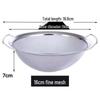 Stainless Steel Rice and Vegetable Washing Sieve with Draining Basket