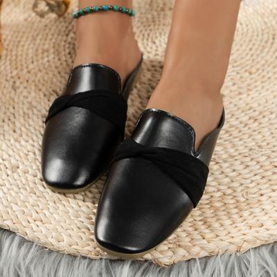 Fashion Baotou Slippers 2024 Spring and Autumn New Casual Low Heel Flat Bottom Slippers Comfortable and Versatile Women's Shoes