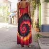 Women's Slip Dress Maxi Long Dress Spiral Tie Dye Print Stitching Print Dress Spring & Summer Leisure Vacation