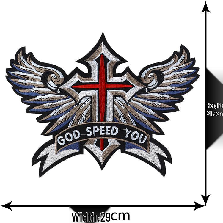 

Большая вышитая нашивка с орлом для украшения мотоциклетной куртки