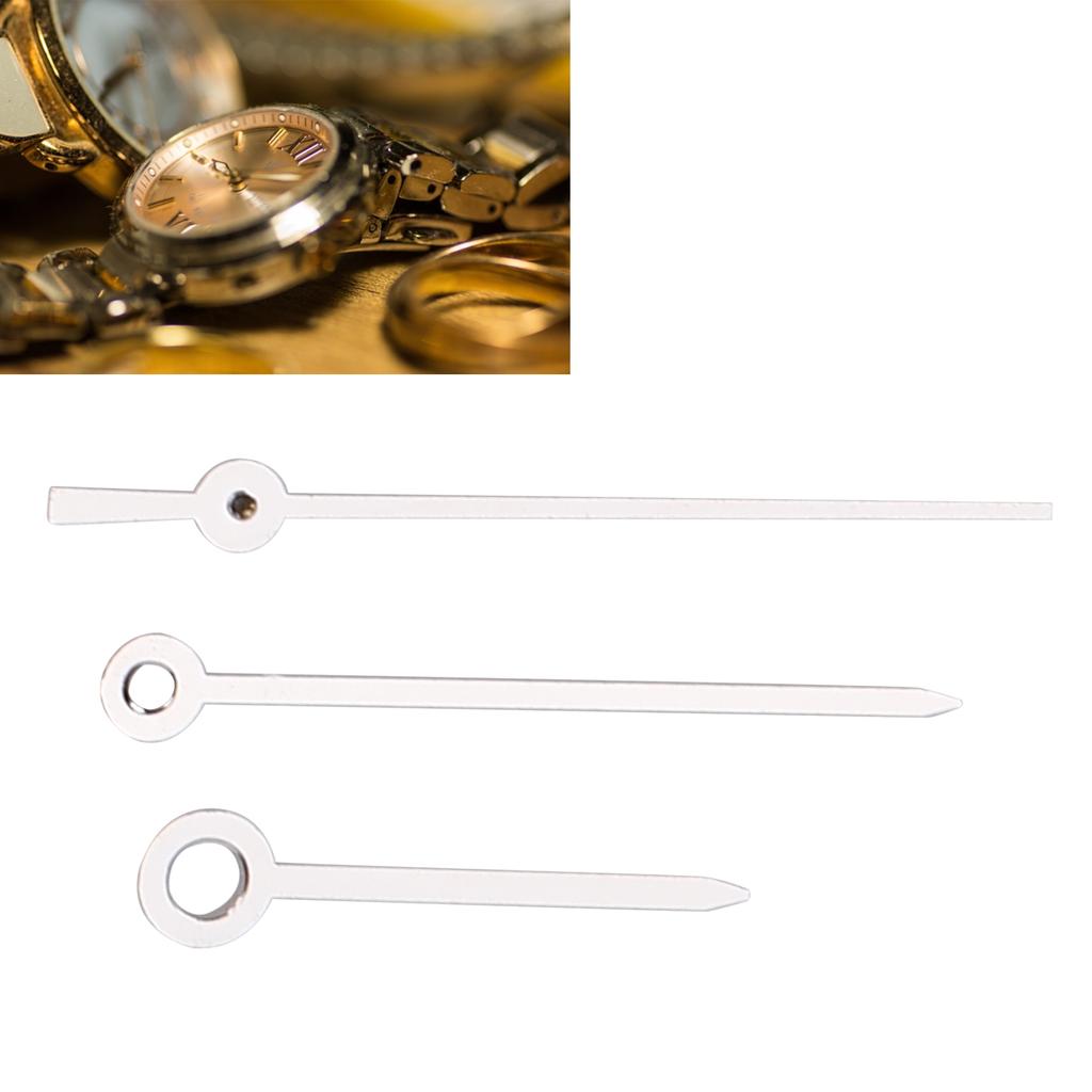 Slitinové hodinky hodinová minutová vteřinová ručička náhradní díly pro opravu hodinek pro strojek 1005 stříbrná