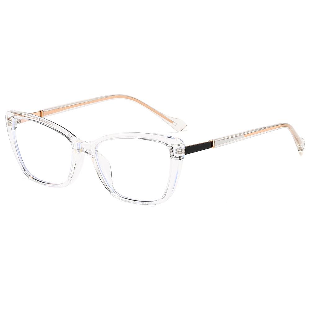 European & American Anti-Blue Light TR90 Retro Square Frame Glasses - Trendy Internet Celebrity Style.