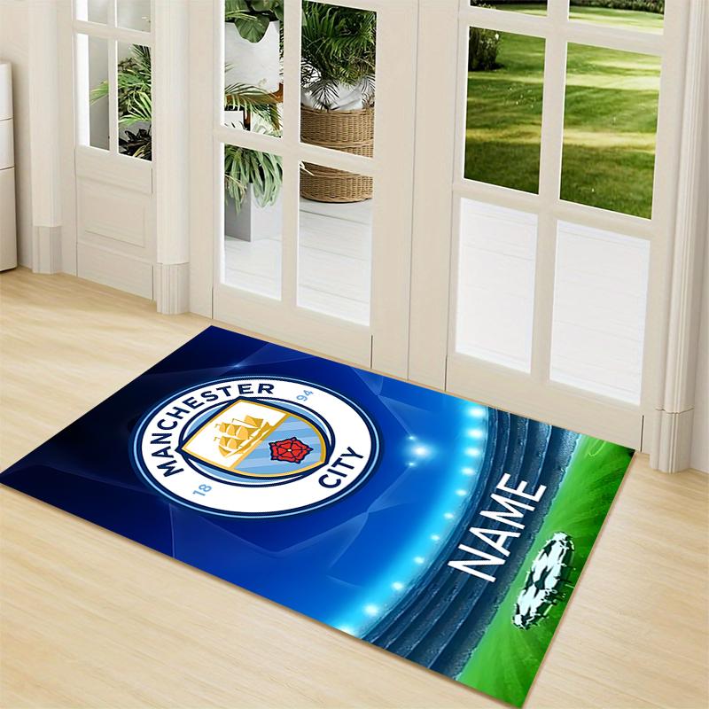 Custom Name Manchester City Champions Carpet Rug Customizable Soft Washable Anti-Slip Home Living Room Sofa Mats Personalized Rug. 0909215