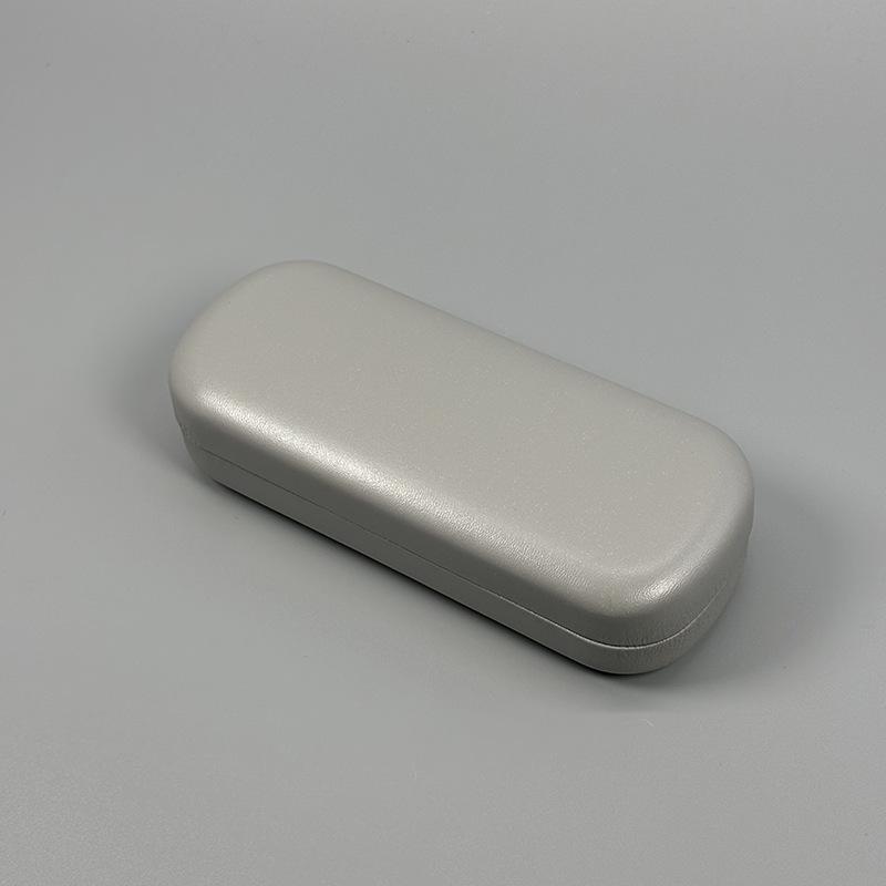 Simple Round Headed Glasses Case, Portable Pressure Resistant Sunglasses, Myopia Glasses Storage Box, Leather Optical Lens Case