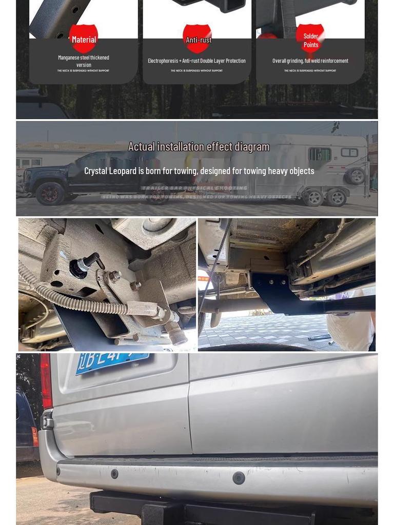 Compatible Trailer Hitches & Bumpers for Jiangling Fushun, Classic Ford Transit, T8, T6, Tourneo, New Era, and Teshun.