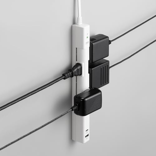 Sanwa Supply Rotating Tap (4 AC Outlets + Type-C + USB-A, 20W PD, White) TAP-B113UC-2W