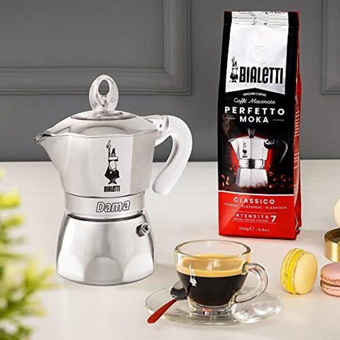Cafetière Moka Bialetti Dama Pure Ice - 3 tasses - Aluminium